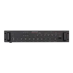 Startech ASC-250ZV 250W 6 Bölgeli 100V / 70V Trafolu Mikser Amfi (USB/SD) - 1