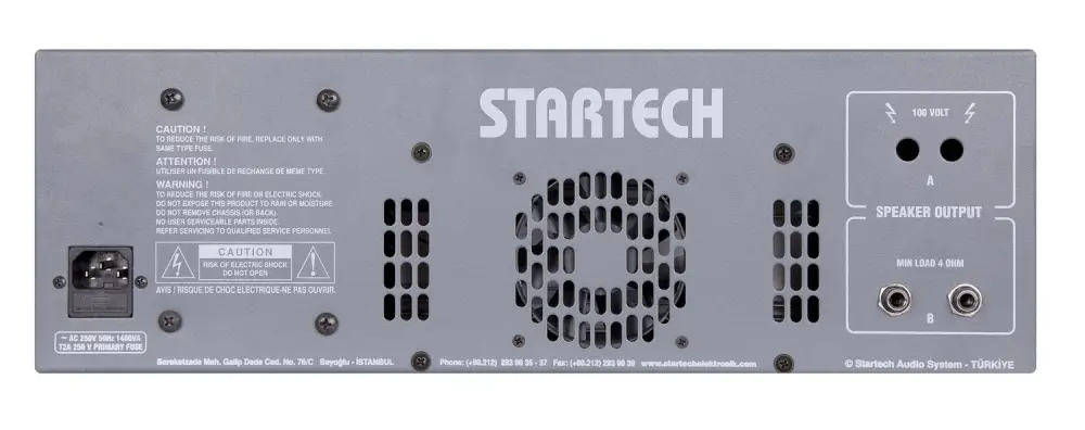 Startech COOPER C6/300 6 Kanal 300 Watt Echo Mono Power Mikser Amfi - 3