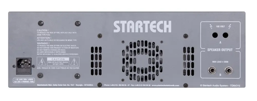 Startech COOPER REV/400 T USB 6 Kanal 400 Watt Mono Mikser Amfi - 2