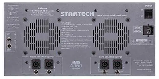 Startech FALCON USB F10/2000 4x500 Watt Power Mikser Amplifikatör - 2