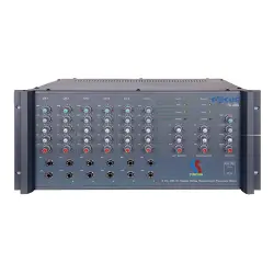 Startech Focus F6-600 6 Kanal 2x300 Watt 4 Ohm + 70-100V Kombine Çıkışlı Power Mikser - 1