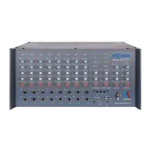 Startech Focus F8-600 USB 8 Kanal 2x300 Watt 4 Ohm + 70-100V Kombine Çıkışlı Power Mikser - 1