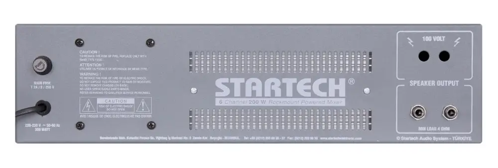 Startech MONO ME/200 6-Kanal 200W Power Mikser Amfi - 3