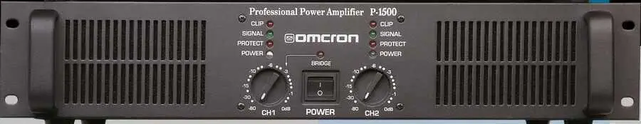 Startech OMCRON P-1500 2U 2X750 Watt Rack Tipi Power Amfi - 1