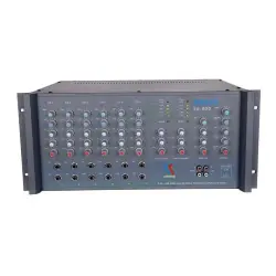 Startech Safir S6-800 6 Kanal 2x400 Watt 70-100V Trafo Çıkışlı Power Mikser - 1