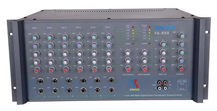 Startech Safir S6/800 6-Kanal Power Mikser Amfi - 1