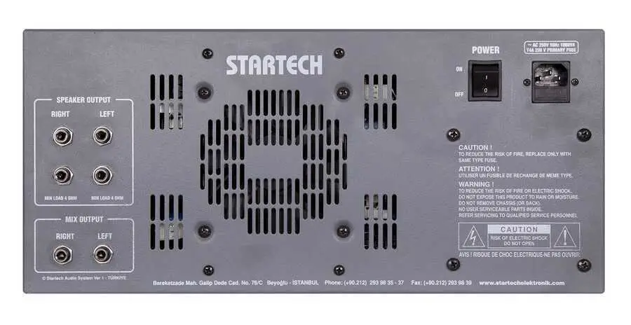 Startech Safir S6/800 6-Kanal Power Mikser Amfi - 2
