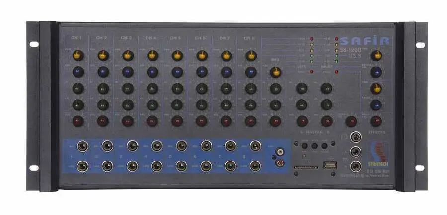 Startech SAFİR S8/1200 USB Power Küp Miksen Amfi - 1