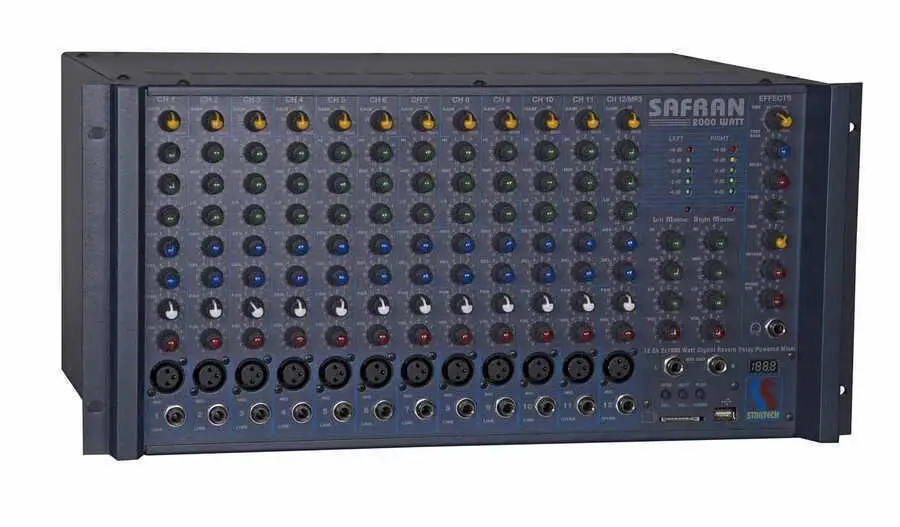 Startech SAFRAN 2000 12 Kanal 2x1000 Watt Power Mikser Amfi - 3