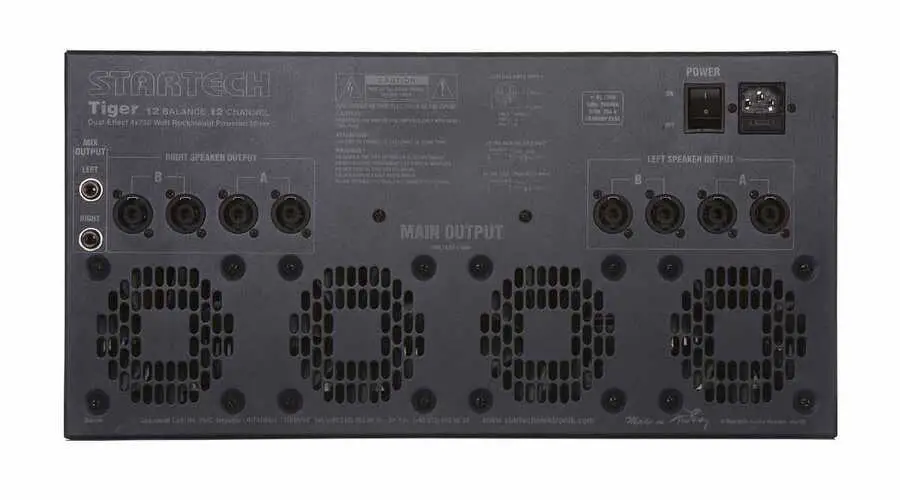 Startech TIGER 3000 12 Kanal 4x750 Watt Power Mikser Amplifikatör - 3