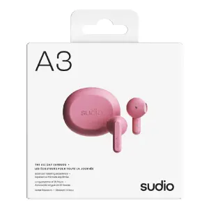 Sudio A3 Kablosuz Kulak İçi Kulaklık (Pembe) - 5