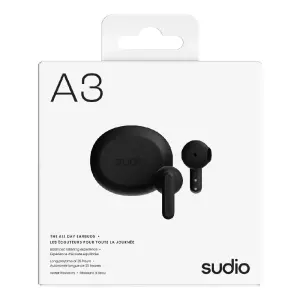 Sudio A3 Kablosuz Kulak İçi Kulaklık (Siyah) - 4