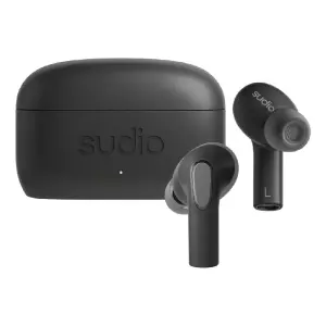 Sudio E3 Hybrid Aktif Gürültü Engelleyici Kablosuz Kulak İçi Kulaklık (Siyah) - 1