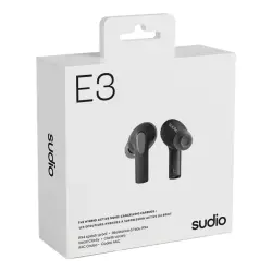 Sudio E3 Hybrid Aktif Gürültü Engelleyici Kablosuz Kulak İçi Kulaklık (Siyah) - 6