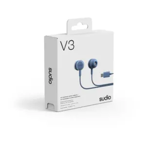 Sudio V3 USB-C Kablolu Kulak İçi Kulaklık (Mavi) - 3