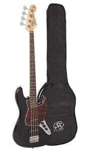 SX BD1-BK 4-String Bass Guitar (Black) - 1