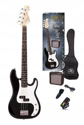 SX SB2-SK-34-BK 3/4 Bass Guitar Pack - SX