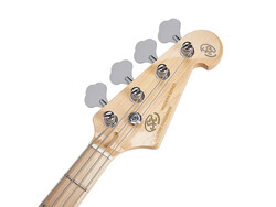 SX SBM1 Bass Guitar (Blue Glow) - 4