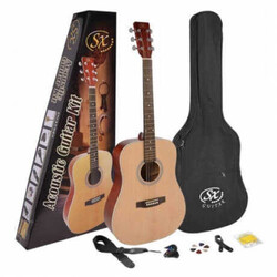 SX SD204K 4/4 Akustik Gitar Paketi (Natural) - SX