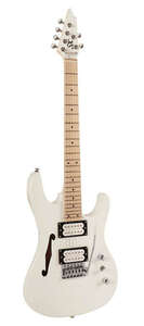 Sx Se Electric Hallow Body Mini Electro Guitar (White) - 1