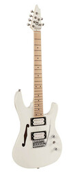 Sx Se Electric Hallow Body Mini Elektro Gitar (Beyaz) - SX