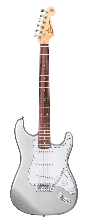SX SE1 Elektro Gitar Seti (Metallic Silver) - 1