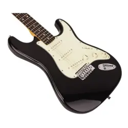 SX Stratocaster Elektro Gitar (Black) - 3