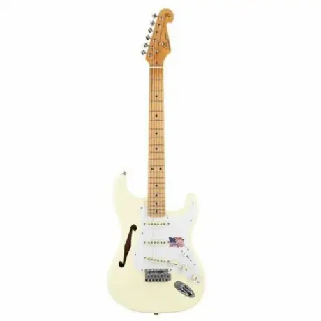 SX SST/ALDER/H/VWH Hollow Body Elektro Gitar (Vintage White) - 1