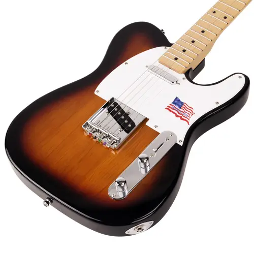 SX STL Telecaster Elektro Gitar (3-Tone Sunburst) - 3