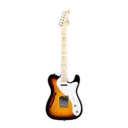 SX STL/ASH/3TS Semi Hollow Body Telecaster Elektro Gitar (Sunburst) - SX