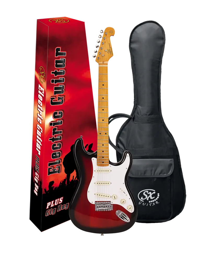 SX Stratocaster 3/4 Elektro Gitar (2-Tone Sunburst) - 4