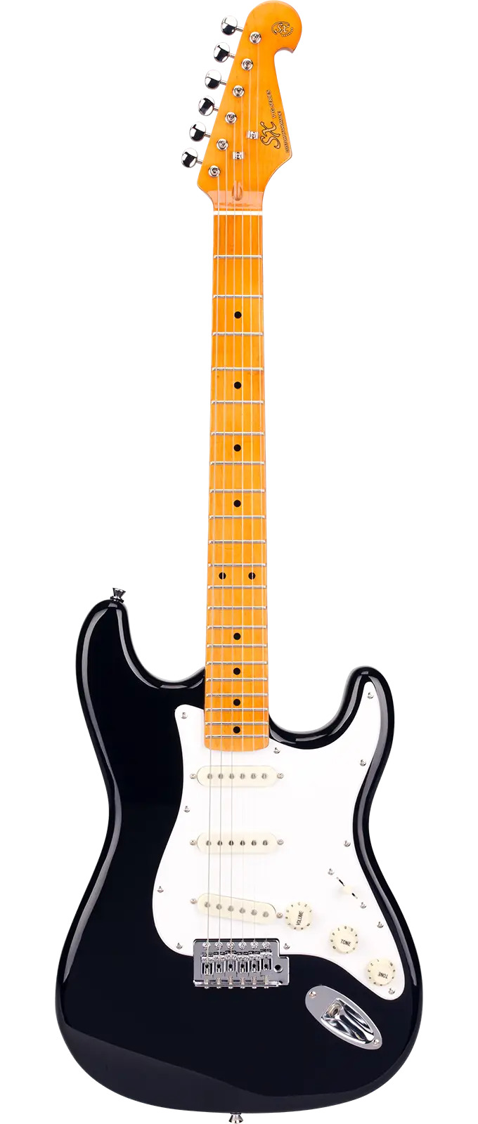 SX Stratocaster 3/4 Elektro Gitar (Siyah) - SX