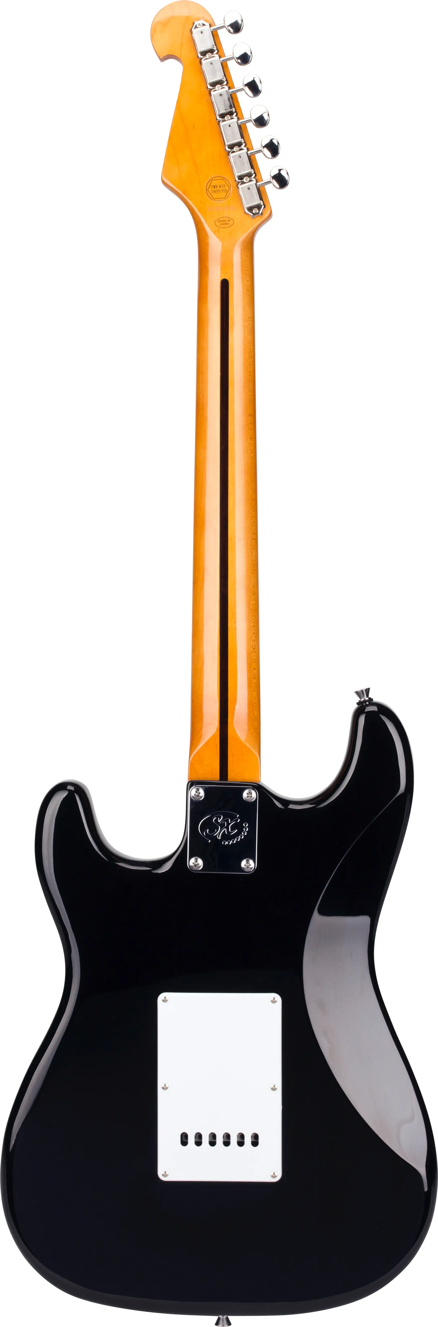 SX Stratocaster 3/4 Elektro Gitar (Siyah) - 2