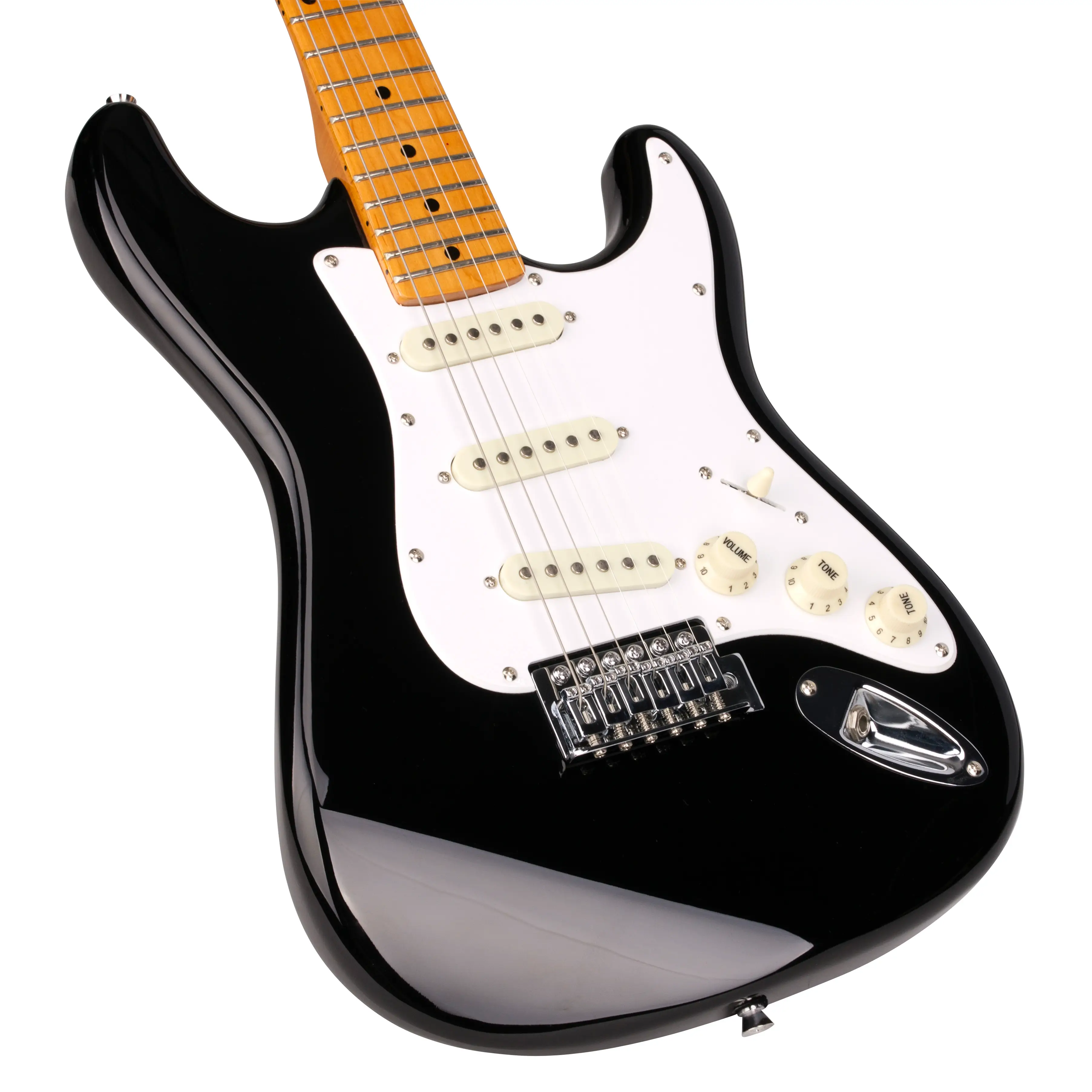 SX Stratocaster 3/4 Elektro Gitar (Siyah) - 3