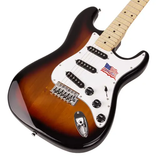 SX Stratocaster Elektro Gitar (3 Ton Sunburst) - 3