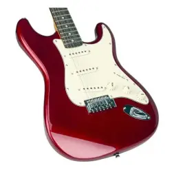 SX Stratocaster Elektro Gitar (Candy Apple Red) - 4