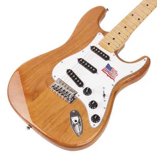 SX Stratocaster Elektro Gitar (Naturel) - 3