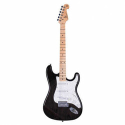 SX Stratocaster Elektro Gitar (Trans Black) - SX