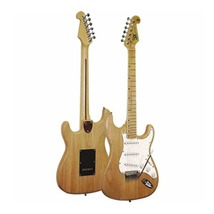 SX Stratocaster Elektro Gitar (Vintage Naturel) - SX