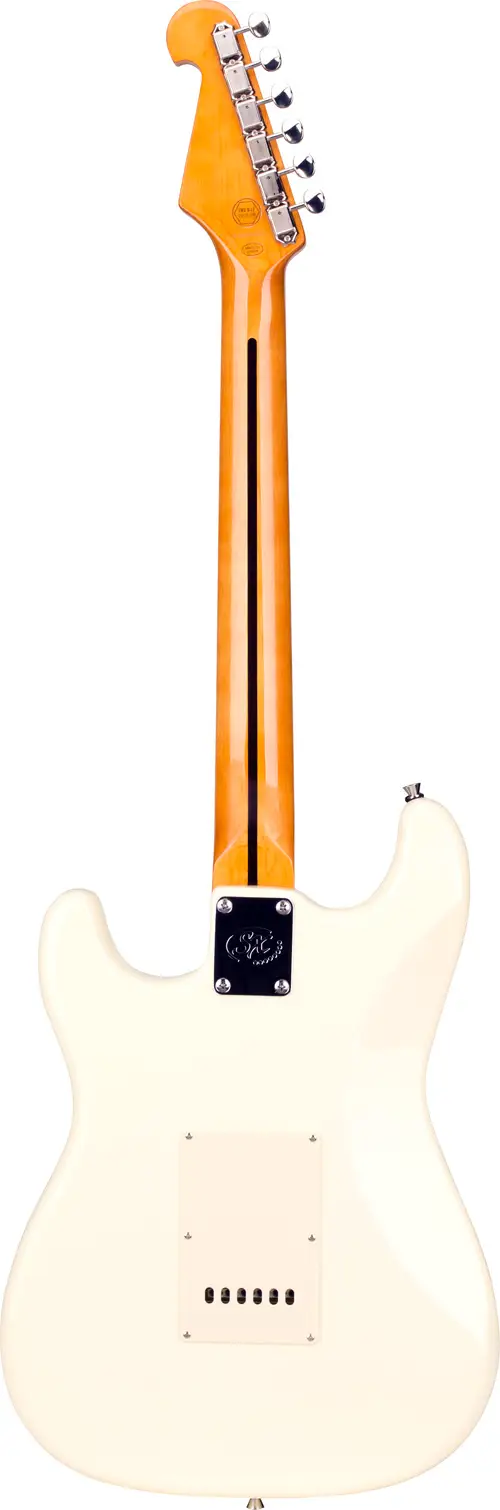 SX Stratocaster Elektro Gitar (Vintage White) - 2