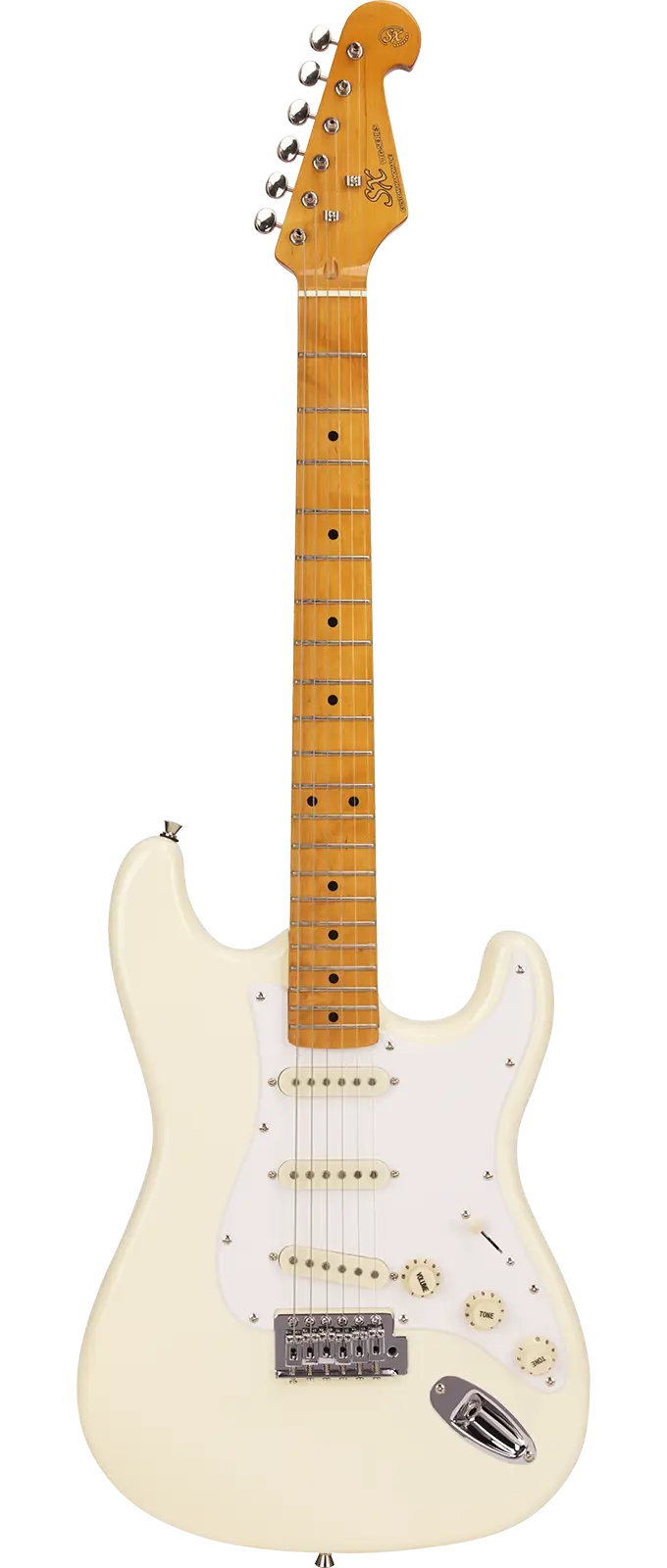 SX Stratocaster Elektro Gitar (Vintage White) SST57+ - 1