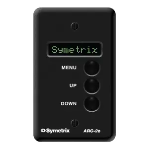 Symetrix ARC-2e Duvar Tipi Uzaktan Kumanda Paneli (Siyah) - 1
