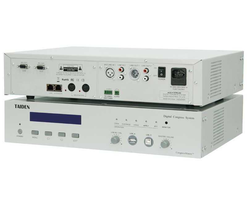 Taiden - Taiden HCS-4100MC/50 Dijital Konferans Sistemi Merkez Ünitesi