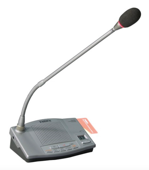 Taiden - Taiden HCS-4330CE/50 Kartlı Oylamalı Başkan Mikrofonu