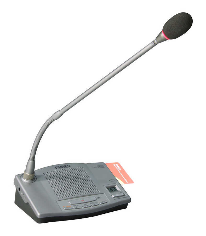 Taiden - Taiden HCS-4330DE/50 Kartlı Oylamalı Delege Mikrofonu