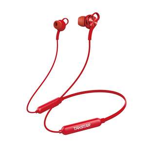 Takstar AW1 Mikrofonlu Bluetooth Spor Kulaklık (Kırmızı) - 1