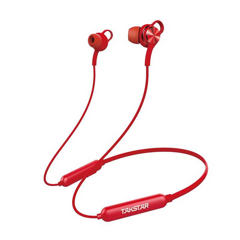 Takstar - Takstar AW1 Mikrofonlu Bluetooth Spor Kulaklık (Kırmızı)