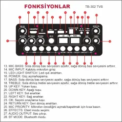 TALKBAG TB-302 TVS Dokunmatik Ekranlı Taşınabilir Hoparlör - 4