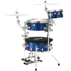 TAMA CJB46C-ISP - Cocktail-JAM Indigo Sparkle 4 Parça (16B/10T/14F/12S) Aksamlı & Çantalı Kompakt Akustik Davul Seti - 2