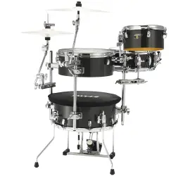 TAMA CJB46C-MGD - Cocktail-JAM Midnight Gold Sparkle 4 Parça (16B/10T/14F/12S) Aksamlı & Çantalı Kompakt Akustik Davul Seti - TAMA